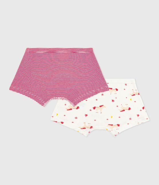 Set Kinder-Boxershorts mit überzogenem Bund aus Baumwolle mit Pferd-Motiv variante 1
