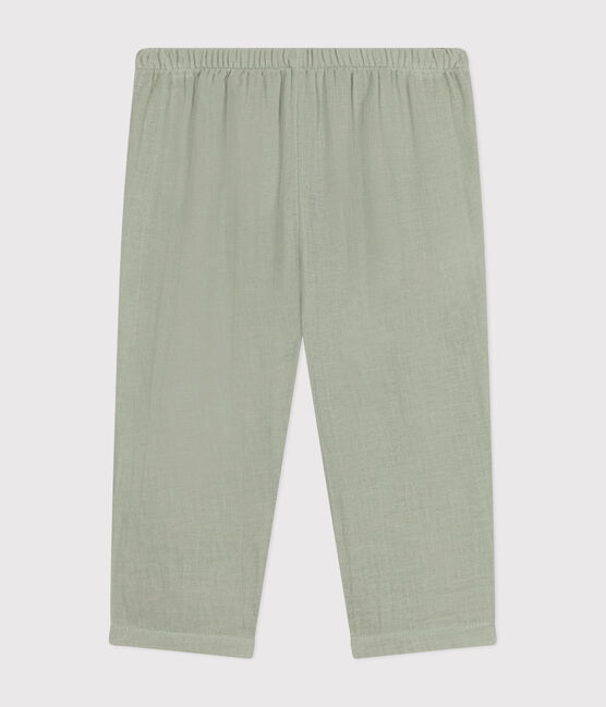 Baby-Hose aus Musselin-Stoff grün HERBIER