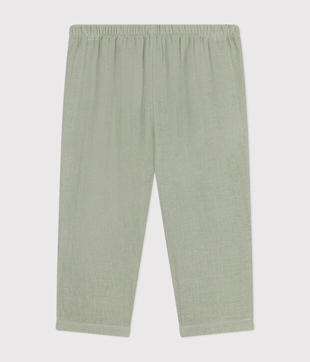 Baby-Hose aus Musselin-Stoff gr&uuml;n