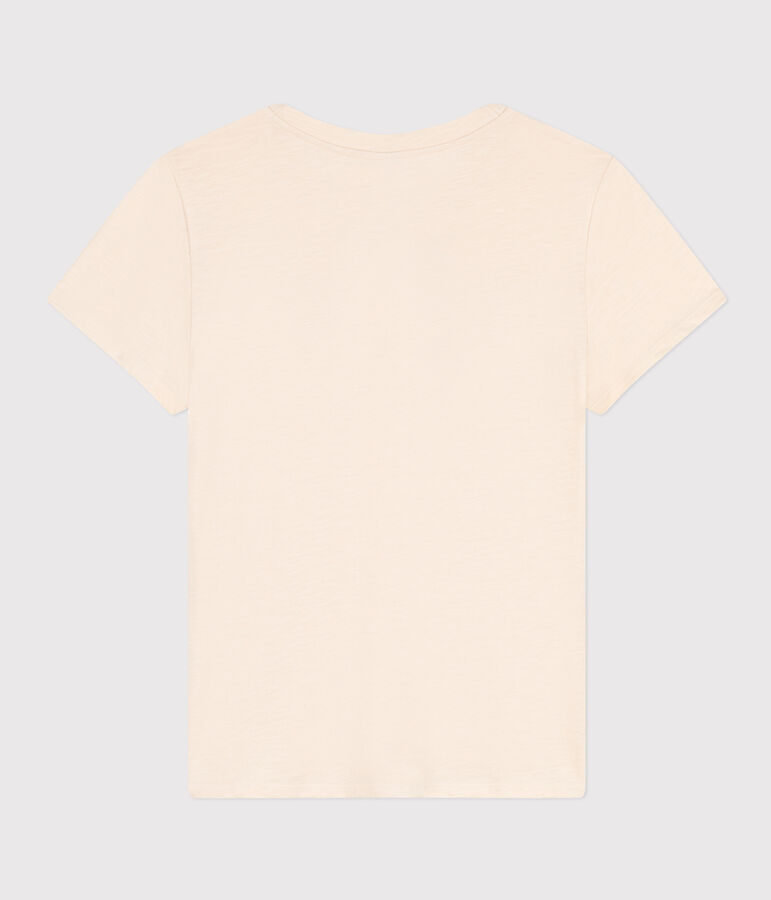 T-Shirt LE DROIT aus Baumwolle mit Rundhalsausschnitt naturfarben