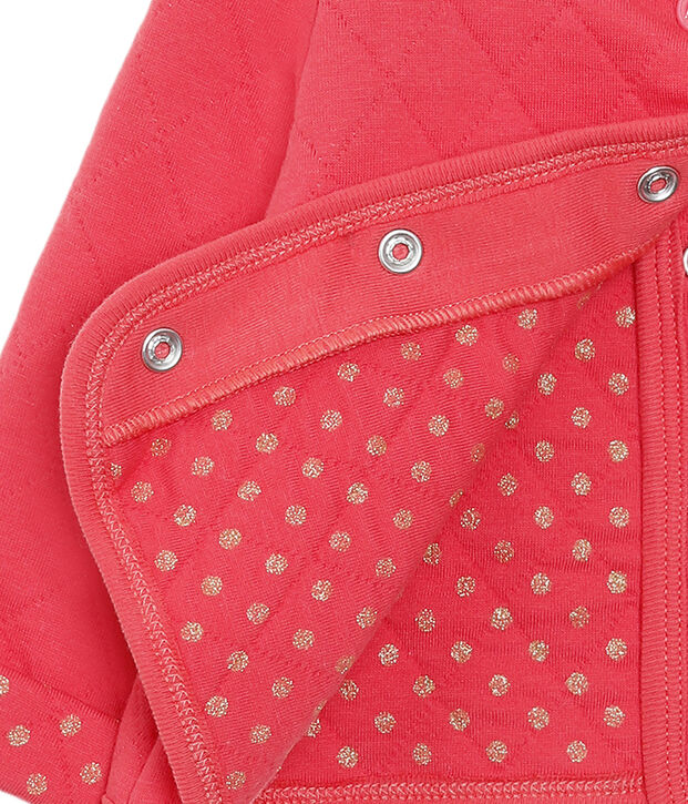 Baby-Cardigan aus gestepptem Doppeljersey f&uuml;r M&auml;dchen rot
