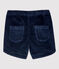 Kinder-Shorts aus Samt für Mädchen blau SMOKING