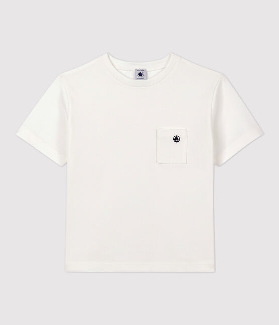 Kinder-T-Shirt Jungen weiss MARSHMALLOW