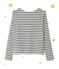 Marinière femme décolletée dans le dos. Petit bateau x Marie-Agnès Gillot beige COQUILLE/blau SMOKING