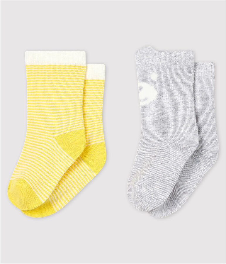 2er-Set Babysocken mit Motiv f&uuml;r Jungen vielfarbig