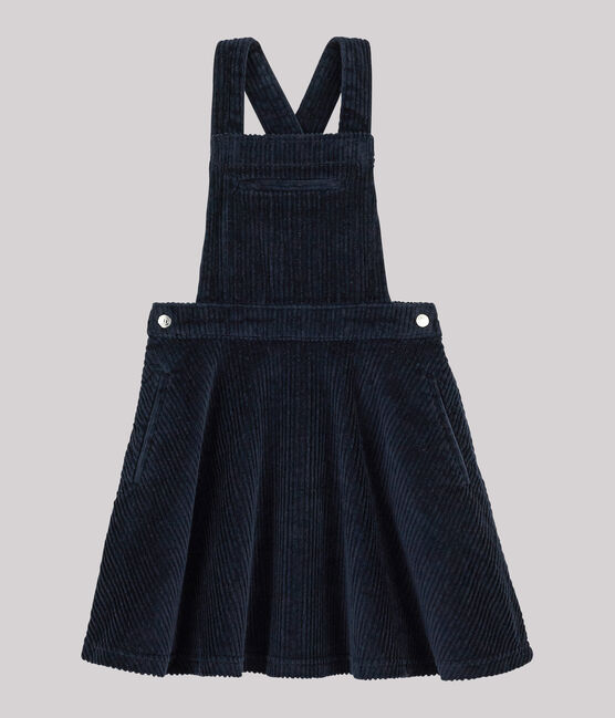 Kinder-Latzkleid für Mädchen blau SMOKING