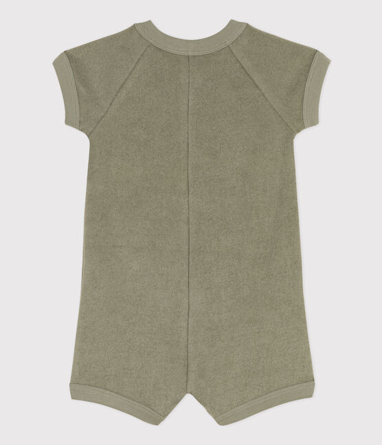 Baby-Kurzoverall aus Frottee grün MARECAGE