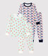 2er-Set Kinderpyjamas aus Baumwolle mit Sternen- und Paris-Motiv für Jungen