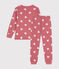 Kinder-Pyjama aus Baumwolle mit Herzmotiv rosa ROSEWOOD/ MARSHMALLOW