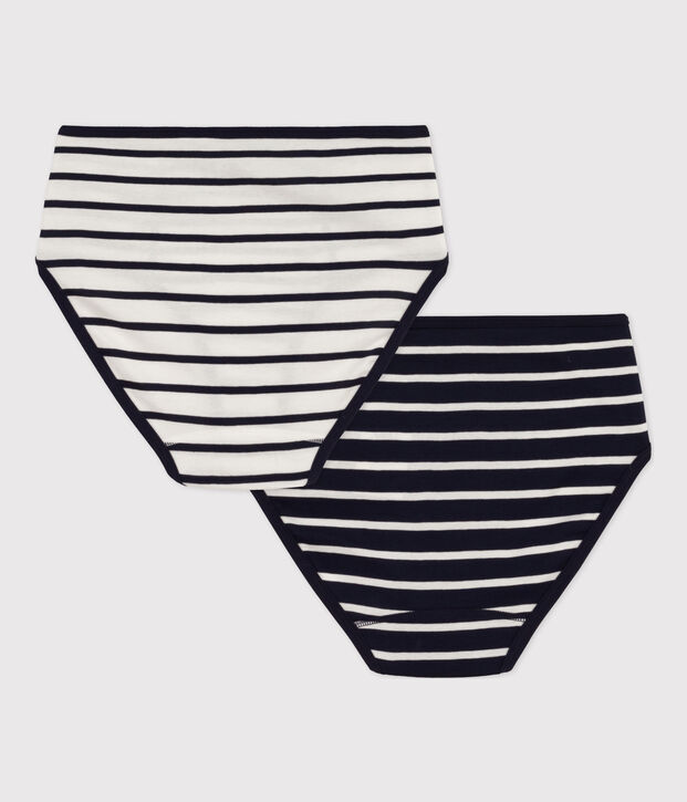 2er-Set Taillenslips aus Baumwolle f&uuml;r Damen vielfarbig