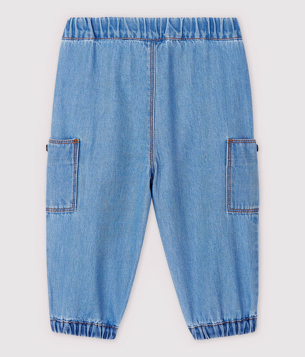 Baby-Hose aus hellem Denim Jungen blau