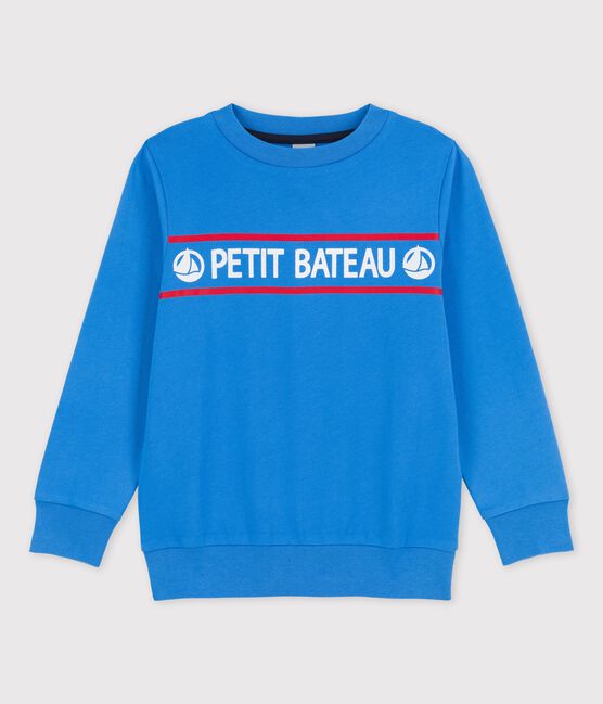 Sweatshirt aus Molton für Jungen blau BRASIER
