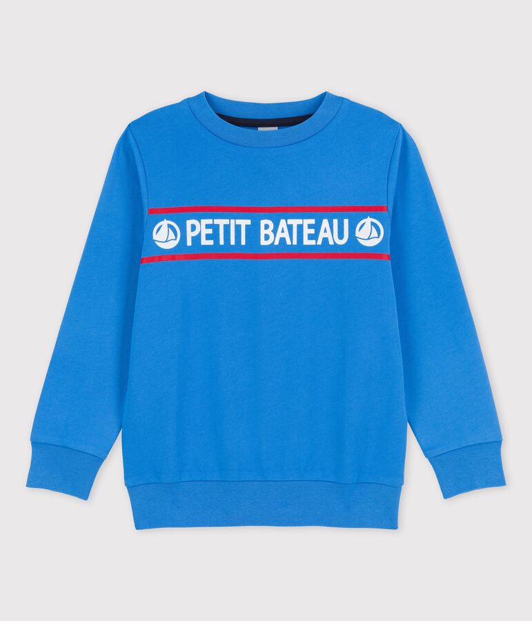 Sweatshirt aus Molton f&uuml;r Jungen blau