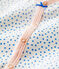 Kurzer Baby-Einteiler aus Bio-Baumwolle mit Pünktchenmuster weiss MARSHMALLOW/blau BRASIER
