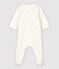Baby-Bodyjama mit Kirschen-Motiv, aus Doppeljersey aus Bio-Baumwolle weiss MARSHMALLOW/weiss MULTICO