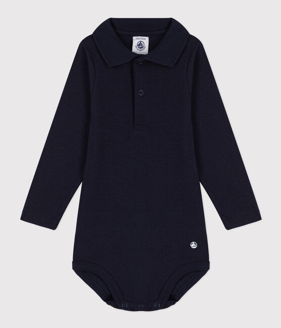 Langärmeliger Baby-Body aus Baumwolle mit Polokragen SMOKING/ SMOKING