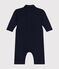 Langer Baby-Overall aus Molton blau SMOKING