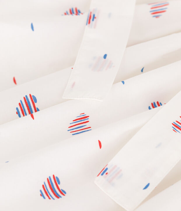 Kinder-Rock aus Baumwolle mit Herzen naturfarben/vielfarbig