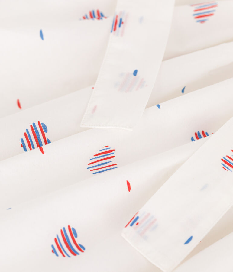 Kinder-Rock aus Baumwolle mit Herzen naturfarben/vielfarbig