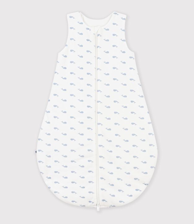 Baby-Schlafsack aus Nicki mit Walmotiv TOG-Wert 3 blau/blau