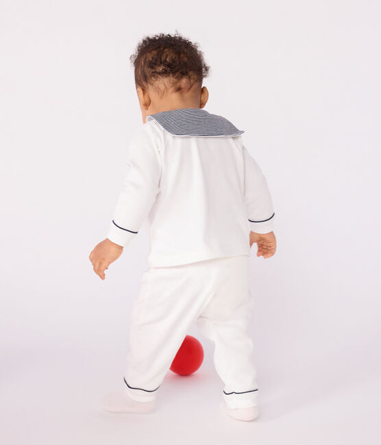 2-teiliger Strampler mit Matrosenkragen weiss MARSHMALLOW