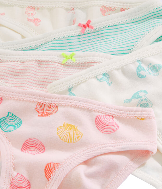 Set mit 5 Unterhosen f&uuml;r kleine M&auml;dchen vielfarbig