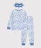 Kinder-Pyjama zum Verkleiden Drache aus Baumwolle blau/blau