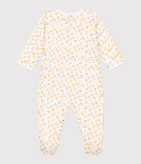 Strampler aus Doppeljersey mit Blumenmuster weiss MARSHMALLOW/weiss MULTICO