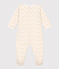 Strampler aus Doppeljersey mit Blumenmuster weiss MARSHMALLOW/weiss MULTICO