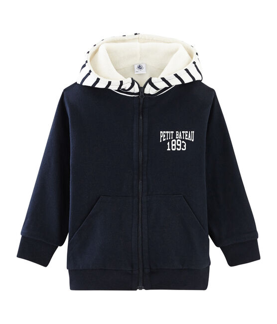 Wendbares Sweatshirt mit Reißverschluss für Jungen blau SMOKING