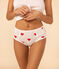 Höschen High Waist aus Baumwolle mit Herzmotiv und Streifen im 2er-Set für Damen Variante 1 PACK