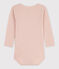 Langärmeliger Baby-Body aus Ajour-Strick rosa SALINE