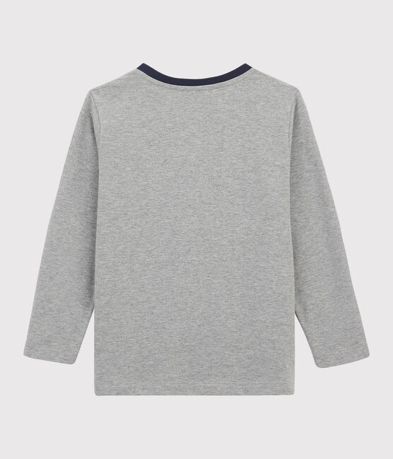 Kinder-T-Shirt mit Siebdruck für Jungen grau SUBWAY CHINE