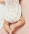 Baby-Overall aus Baumwolle mit Blumenmuster weiss/vielfarbig