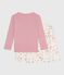 Set langärmeliger Kinder T-Shirts aus Baumwolle mit Blumenmuster variante 1