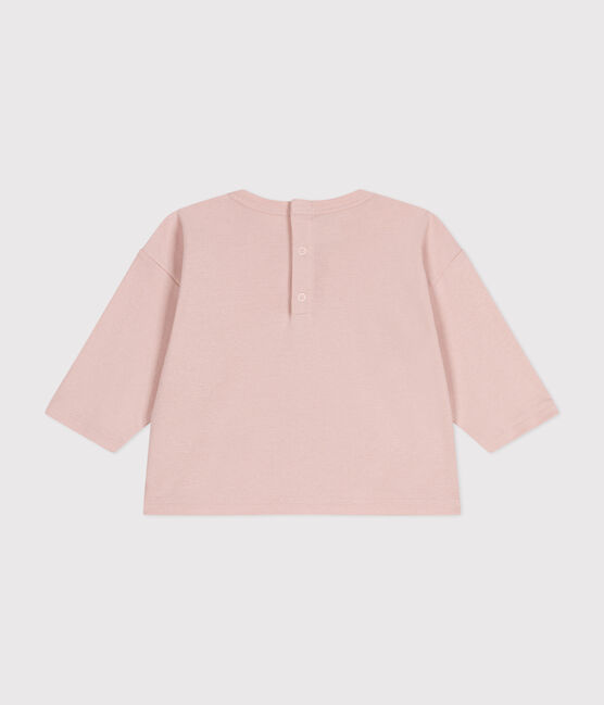 Langärmeliges Baby-T-Shirt aus Baumwolle rosa SALINE
