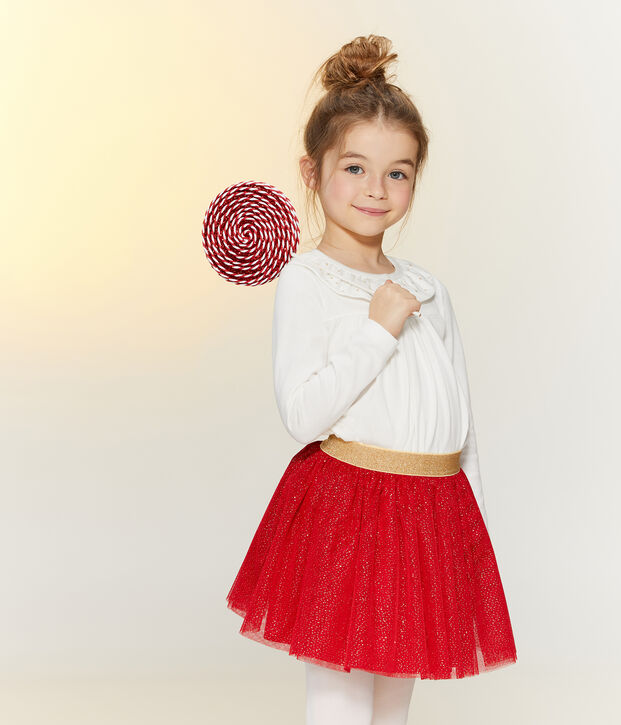 Kinderbluse f&uuml;r M&auml;dchen weiss
