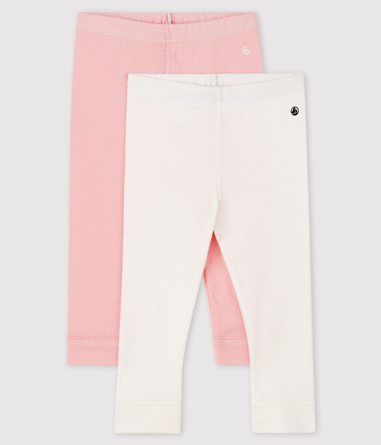 Set mit 2 Baby-Leggings für Mädchen variante 1