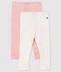 Set mit 2 Baby-Leggings für Mädchen
