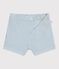 Baby-Shorts aus Baumwolle mit Streifen weiss/blau
