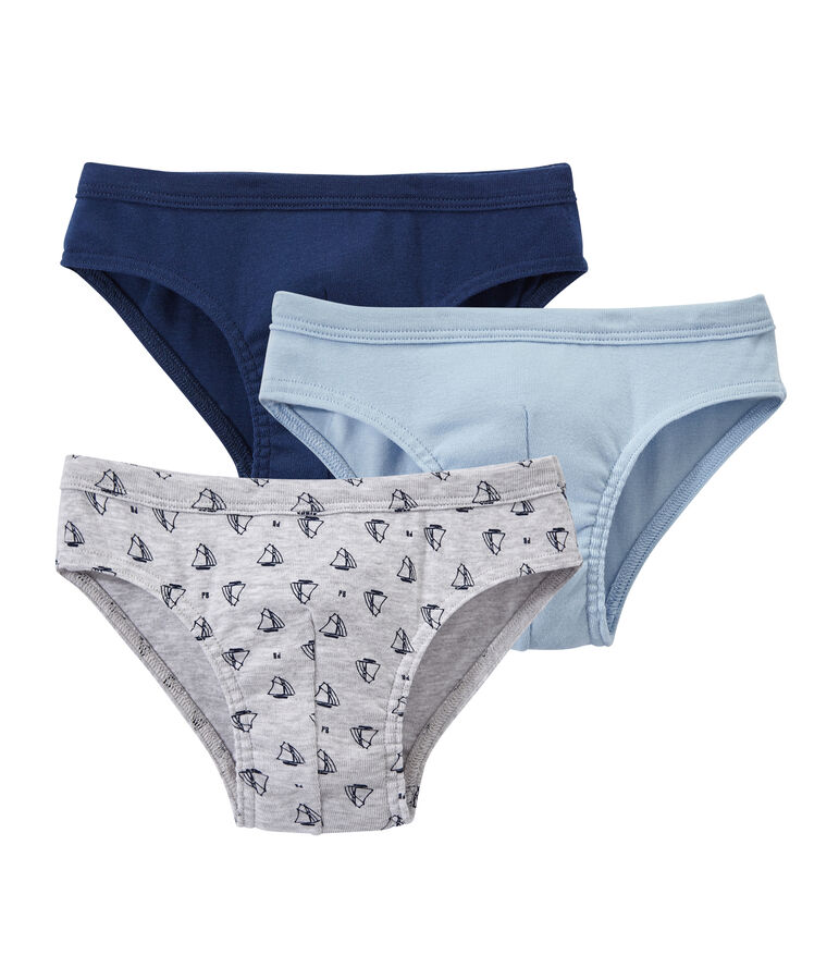 Jungen-Slips im 3er-Set weiss