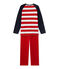 Jungen-Schlafanzug mit Ankermotiv blau SMOKING/rot FROUFROU/ LAIT