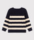 Irischer Kinderpullover aus Baumwolle mit Streifen
