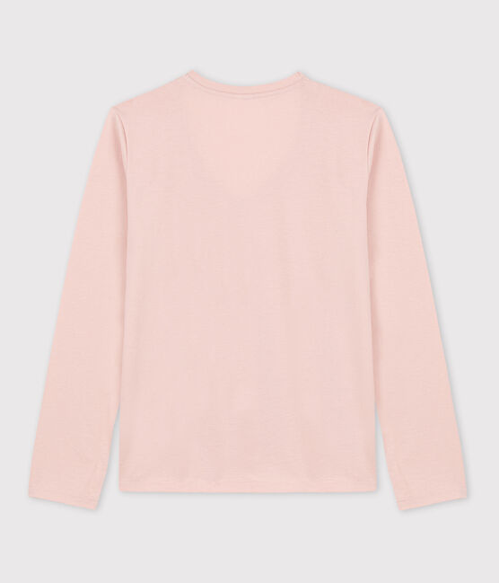 T-Shirt LE DROIT aus Baumwolle mit V-Ausschnitt für Damen rosa SALINE