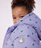 Kinder-Winterjacke mit Herzmotiv violett/vielfarbig
