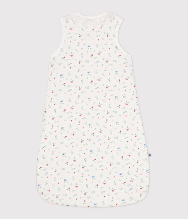 Babyschlafsack aus Baumwolle mit Frucht-Motiv TOG-Wert 2 weiss/vielfarbig