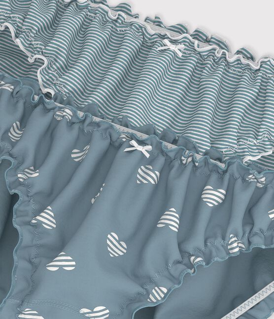 Set Damen-Rüschenslips aus Baumwolle mit Herzmotiv variante 1