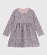 Langärmeliges Kinder-Kleid aus Baumwolle