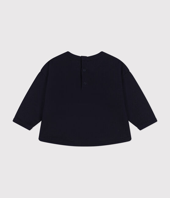 Baby-Sweatshirt aus Molton blau SMOKING
