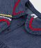 Lang&auml;rmeliges Kinder-Kleid aus einfarbigem Denim blau
